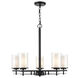 Huderson 5 Light 26 inch Matte Black Chandelier Ceiling Light